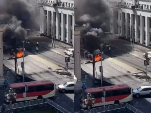 Portuarios protagonizan nuevas protestas con barricadas en Valparaíso