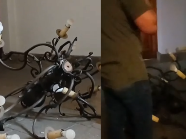 Persona resulta lesionada tras caída de lámpara en sala de prensa de La Moneda